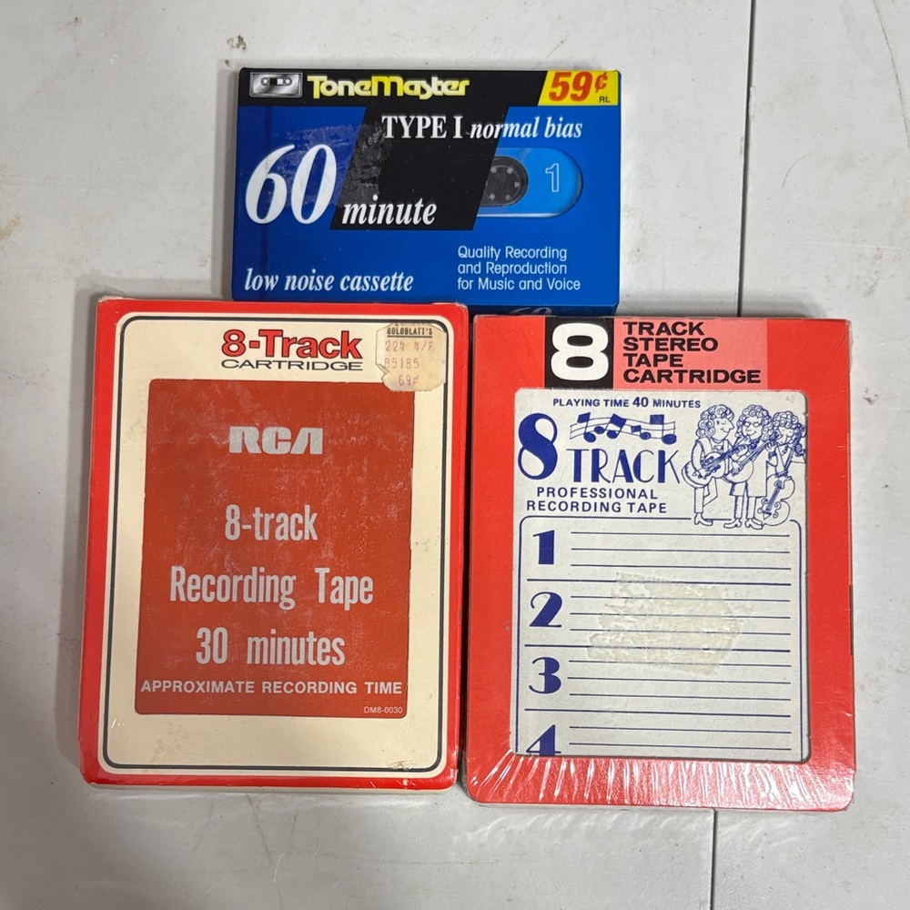 Vintage RCA 8-Track Recording Tape and Cassette Bundle